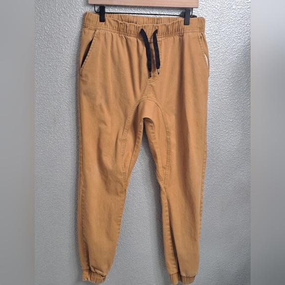 WT 02 Mustard Men's Joggers    Size M - Picture 1 of 6